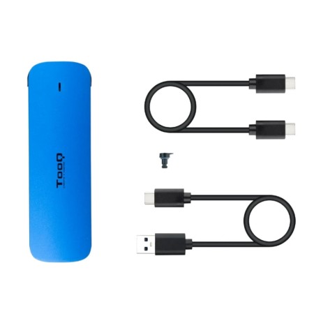 Caja Externa para Disco SSD M.2 NVMe TooQ TQE-2201BL/ USB 3.1 Gen1/ Sin tornillos