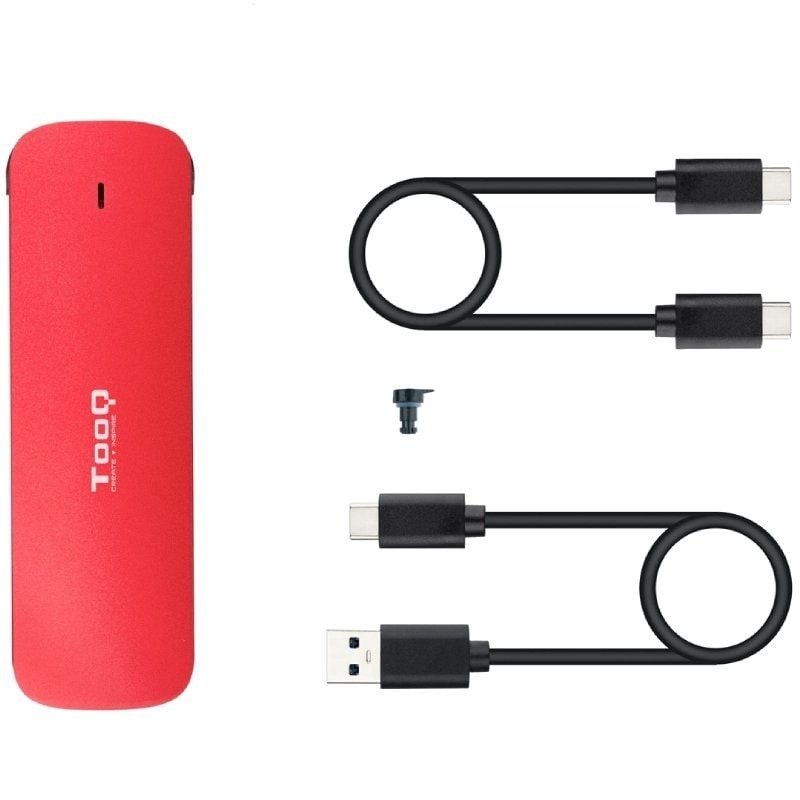 Caja Externa para Disco SSD M.2 NVMe TooQ TQE-2201R/ USB 3.1 Gen2/ Sin tornillos