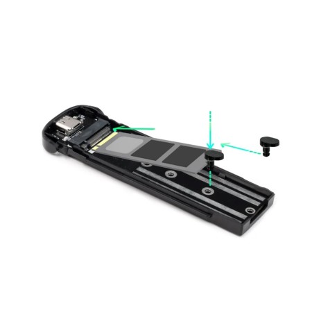 Caja Externa para Disco SSD M.2 NVMe TooQ TQE-2201R/ USB 3.1 Gen2/ Sin tornillos