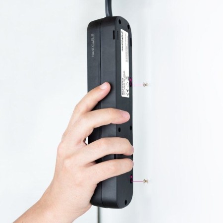 Nanocable Regleta de Enchufes 3 Tomas 1.4 m Negro