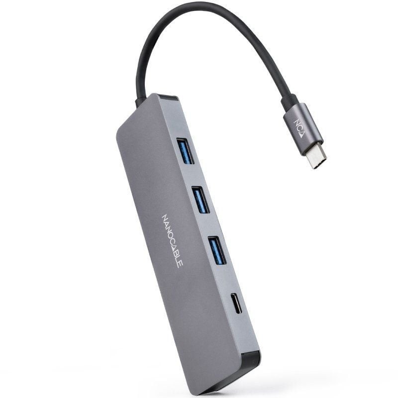 Nanocable HUB USB-C a 3xUSB 3.0/H+1xUSB-C/H