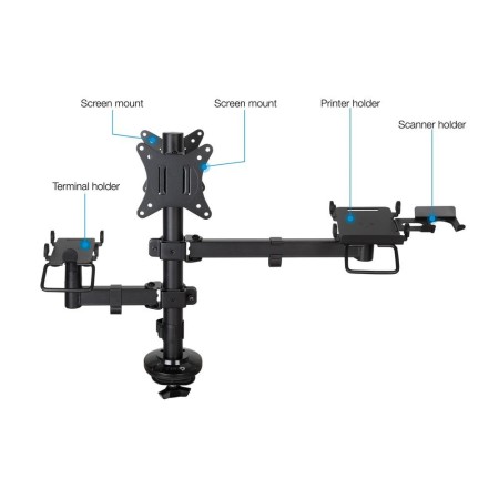 Soporte mesa tooq hasta 32 pulgadas vesa 100 x 100 max 9kg - brazo