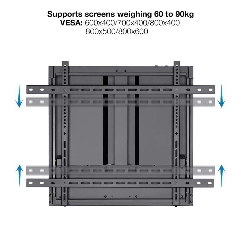 Soporte pared tv tooq hasta 90 pulgadas vesa 800x600 max 90kg
