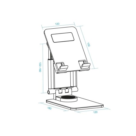 Tooq Soporte mesa tablet hasta 13″ Negro
