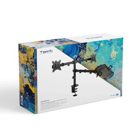 Soporte mesa tooq vesa hasta 32 pulgadas 100x100mm max 9kg - brazo