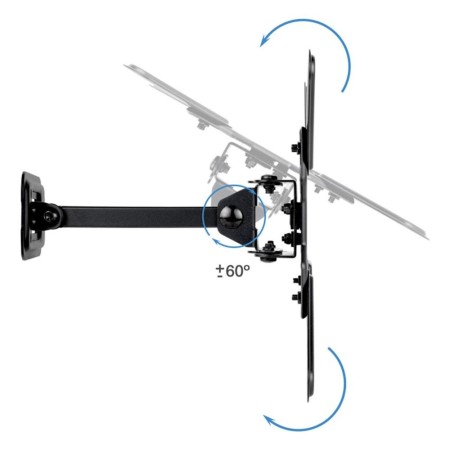 Soporte pared tv tooq vesa hasta 43 pulgadas 200x200mm max 20kg