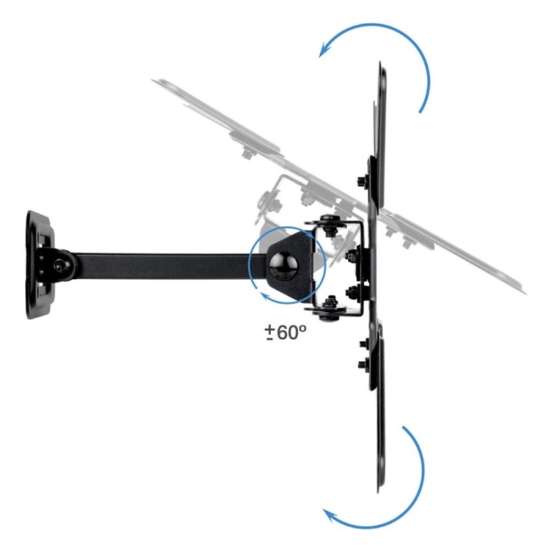 Soporte pared tv tooq vesa hasta 43 pulgadas 200x200mm max 20kg