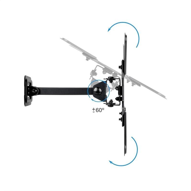 Soporte pared tv tooq vesa hasta 43 pulgadas 200x200mm max 20kg