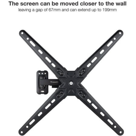 Soporte pared tv tooq vesa hasta 55 pulgadas 400x400mm max 25kg
