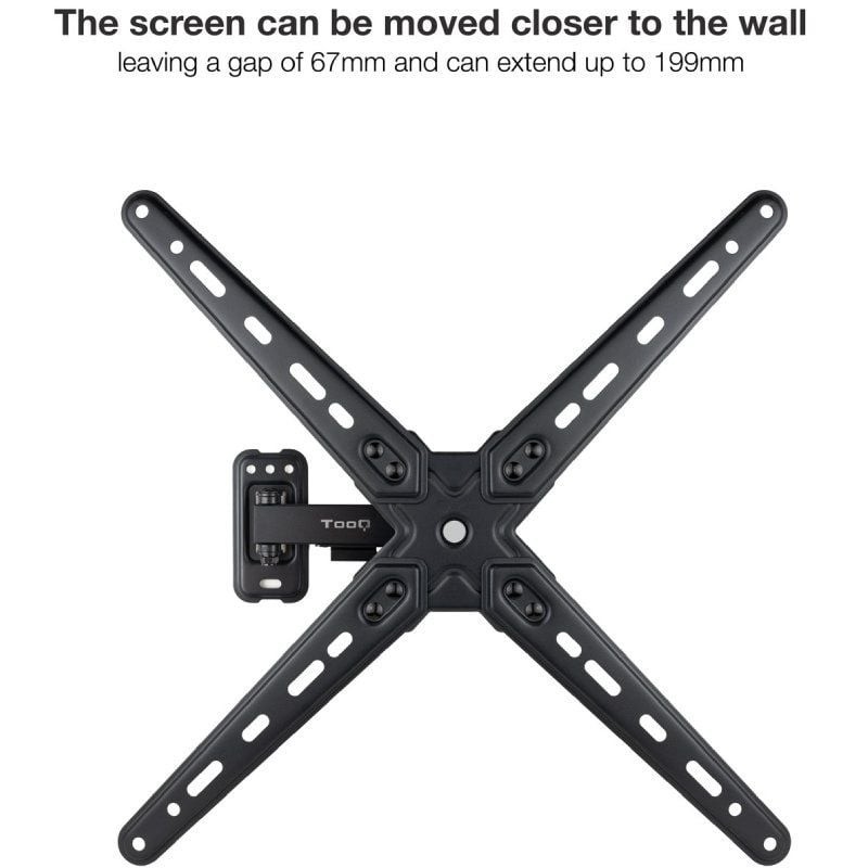 Soporte pared tv tooq vesa hasta 55 pulgadas 400x400mm max 25kg