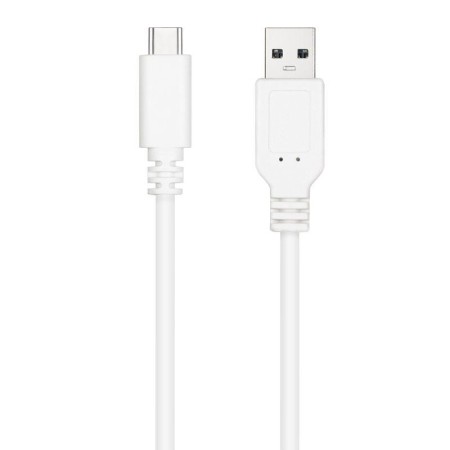 Cable USB 2.0 Nanocable 10.01.2102-W/ USB Tipo-C Macho - USB Macho/ 480Mbps/ 2m/ Blanco