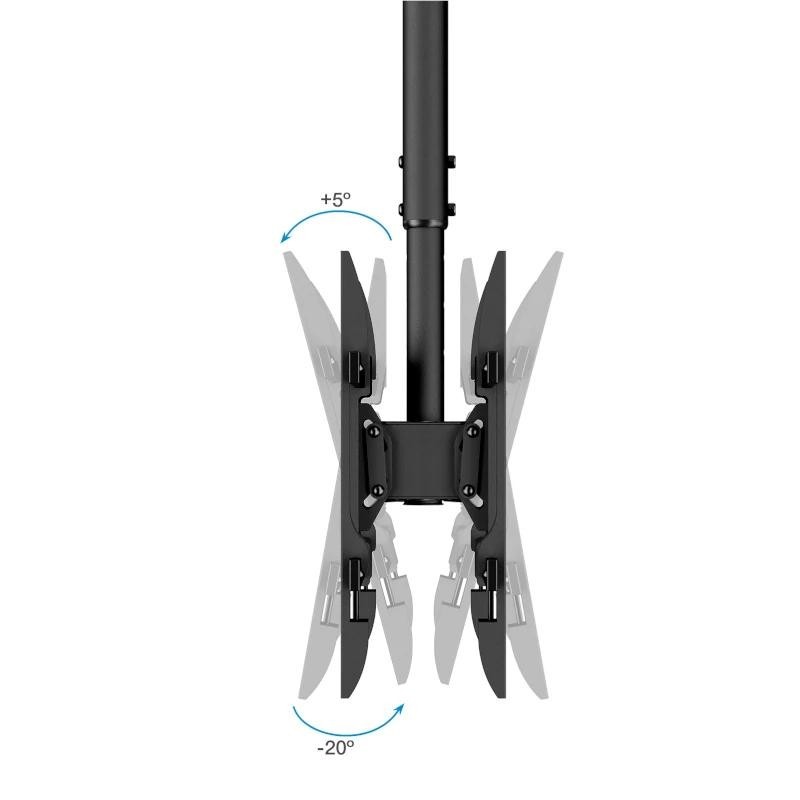 Tooq LPCE2286TSLI-B Soporte techo 2 TV 43″-86″