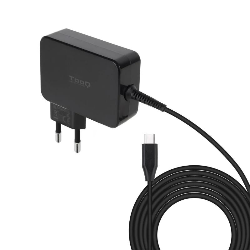 Cargador de portatil tooq tqlc - usbcgan100pd 100w usb - c negro