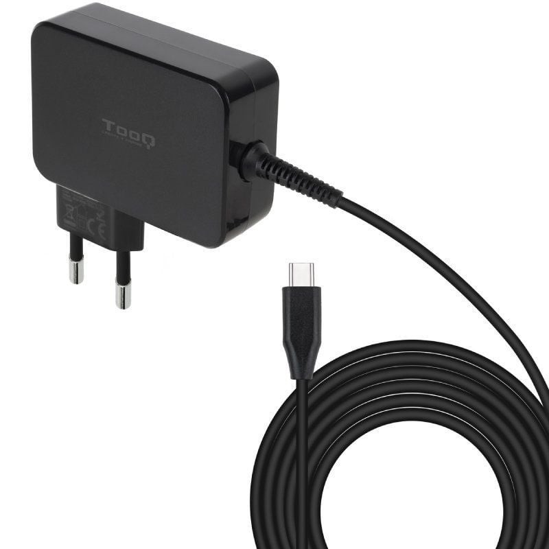 Cargador de portatil tooq tqlc - usbcgan100pd 100w usb - c negro