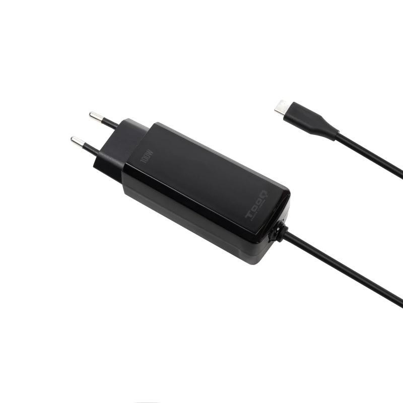 Cargador de portatil tooq tqlc - usbcgan100pd - c 100w usb - c negro