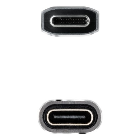 Cable prolongador nanocable usb 3.2 gen2x2 20gb 100w c - m - h 1.5m alargador usb - c algodon