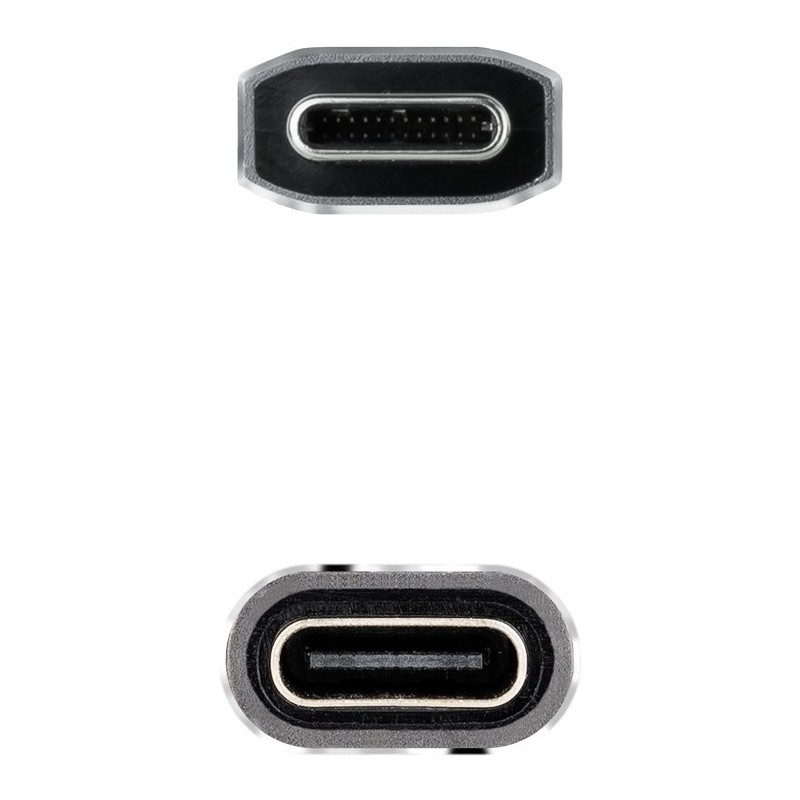 Cable prolongador nanocable usb 3.2 gen2x2 20gb 100w c - m - h 1.5m alargador usb - c algodon