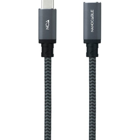 Cable prolongador nanocable usb 3.2 gen2x2 20gb 100w c - m - h 1.5m alargador usb - c algodon