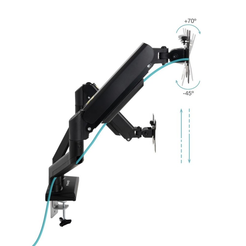Tooq Soporte mesa DB1434TNR-B 2 brazos 13-34″