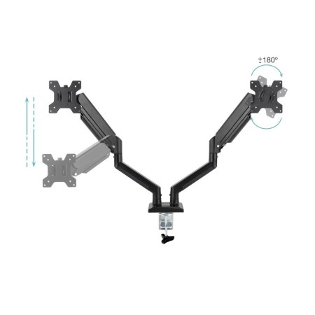 Tooq Soporte mesa DB1434TNR-B 2 brazos 13-34″