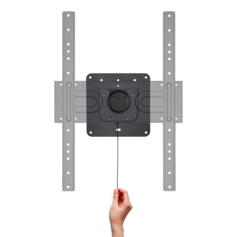 Soporte de pared tooq rotación 360° para pantallas 37 pulgadas - 80 pulgadas negro