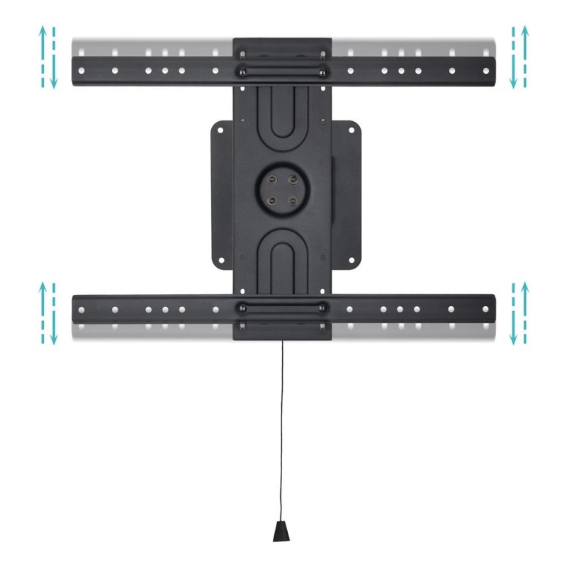 Soporte de pared tooq rotación 360° para pantallas 37 pulgadas - 80 pulgadas negro