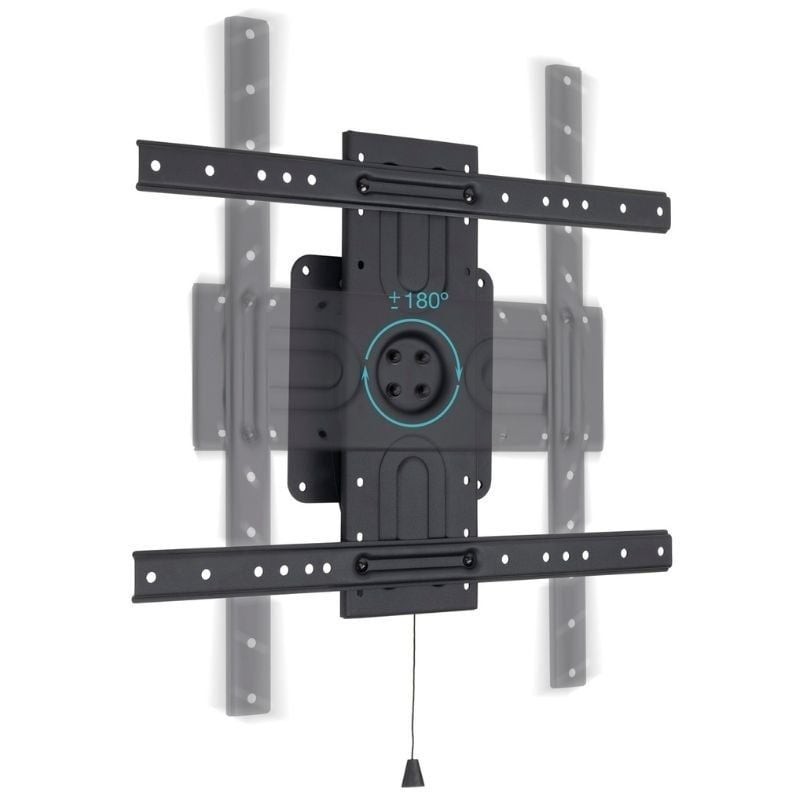 Soporte de pared tooq rotación 360° para pantallas 37 pulgadas - 80 pulgadas negro