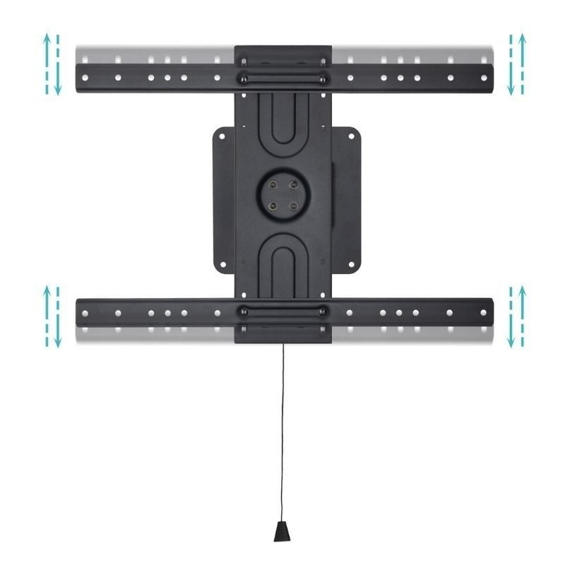Soporte de pared tooq rotación 360° para pantallas 37 pulgadas - 80 pulgadas negro