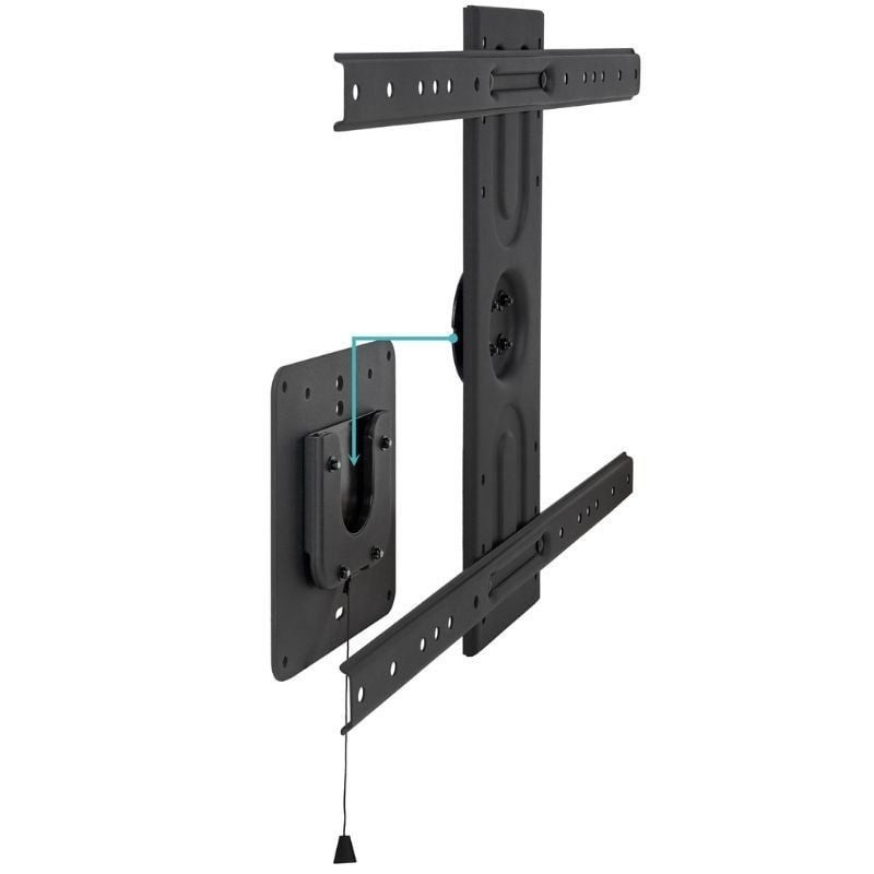 Soporte de pared tooq rotación 360° para pantallas 37 pulgadas - 80 pulgadas negro