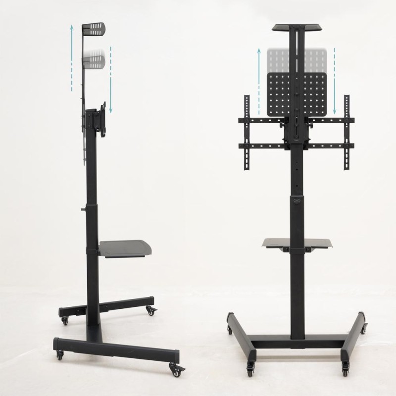 Soporte suelo ruedas tooq rotacion 90° cometa 37 - 70 pulgadas
