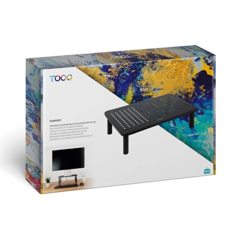 Elevador soporte de monitor tooq tqmr081 negro