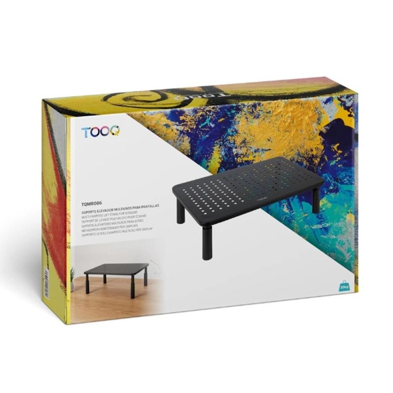 Elevador soporte de monitor tooq tqmr086 negro