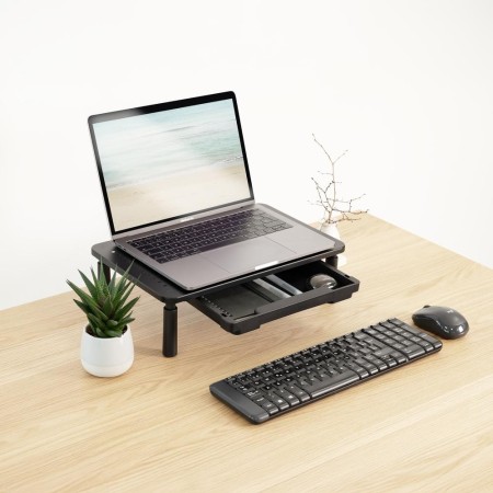 Elevador soporte de monitor tooq tqmr087 negro