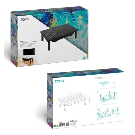 Elevador soporte de monitor tooq tqmr087 negro