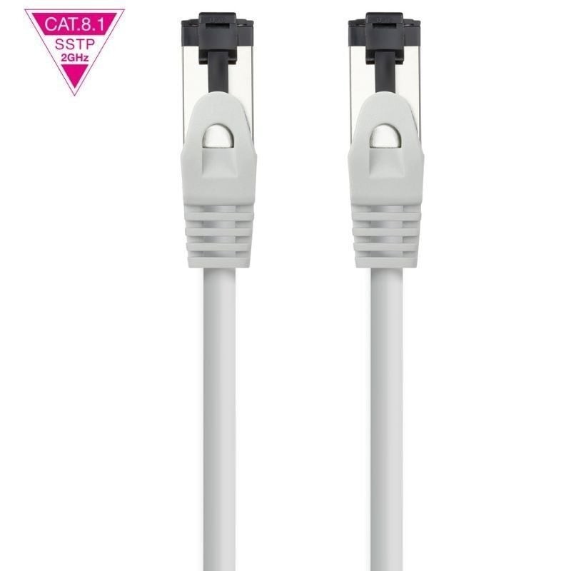 Cable de Red RJ45 SSTP Nanocable 10.20.2007 Cat.8.1/ 7m/ Gris