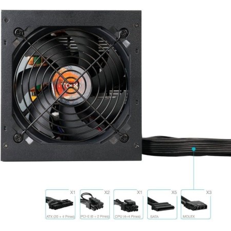 Fuente alimentacion tooq tqhelios - 650sp gaming atx 650w