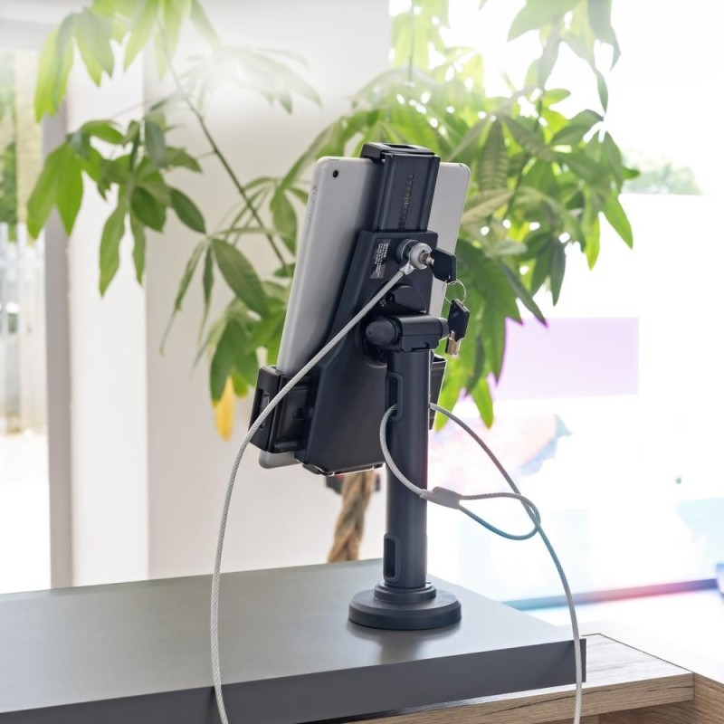 Soporte sobremesa - pared tooq para tablet con antirrobo