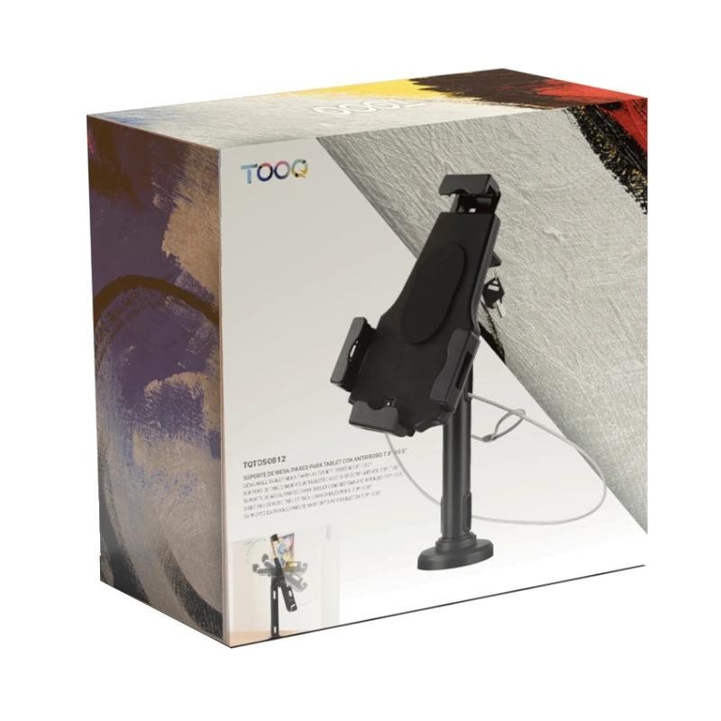 Soporte sobremesa - pared tooq para tablet con antirrobo
