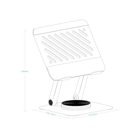 Tooq Soporte mesa 360º dispositivos hasta 13″ Gris