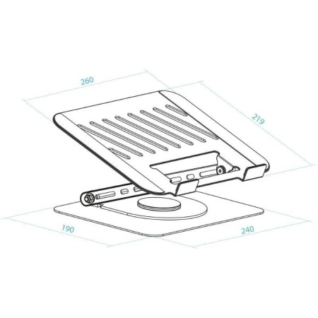 Soporte TooQ PH-DAFNE-S para Portátil/ Tablet hasta 17″