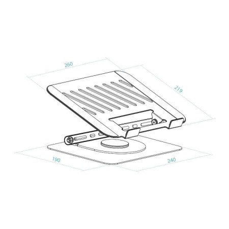 Soporte TooQ PH-DAFNE-S para Portátil/ Tablet hasta 17″