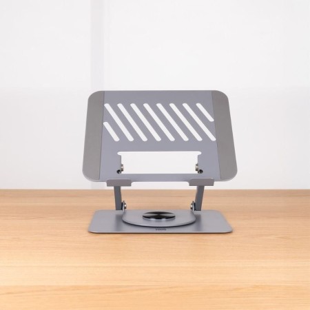 Soporte - base elevador tooq para portatil 17 pulgadas plata