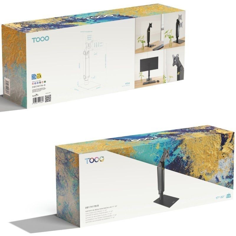 Soporte mesa tooq vesa hasta 32 pulgadas 100x100 max 8kg