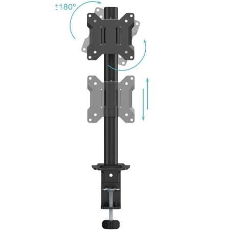 Soporte de Mesa para Monitor TooQ DB1130TN-B/ Giratorio/ Inclinable/ hasta 10kg