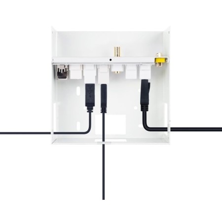 Caja de Conexiones Nanocable 10.35.0004/ VGA - 2x HDMI - Jack 3.5 - USB 3.0 - USB Tipo-C - USB 2.0 - RJ45