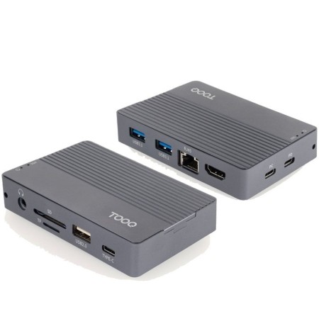 Carcasa disco duro tooq tqe - 2242g para ssd m.2 + hub 11 en 1