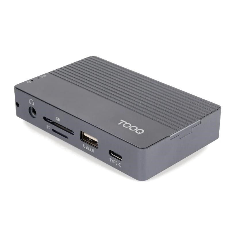 Carcasa disco duro tooq tqe - 2242g para ssd m.2 + hub 11 en 1