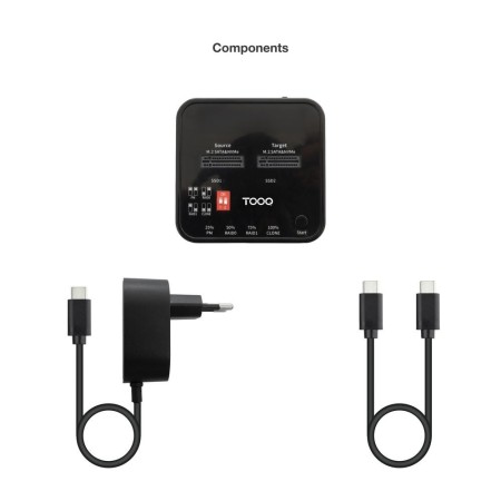 Duplicador disco duro ssd m.2 tooq tqds - 201b