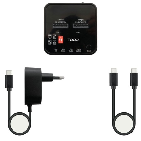 Duplicador disco duro ssd m.2 tooq tqds - 201b