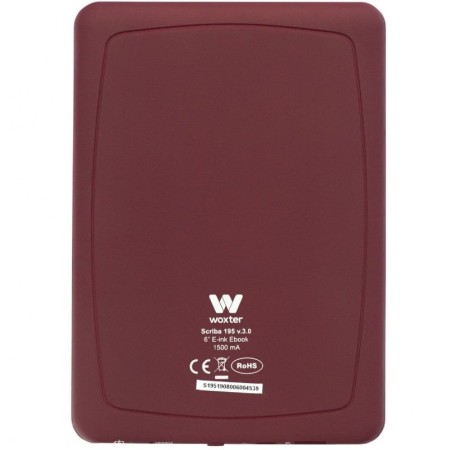 Libro Electrónico Ebook Woxter Scriba 195/ 6″/ Tinta Electrónica/ Rojo
